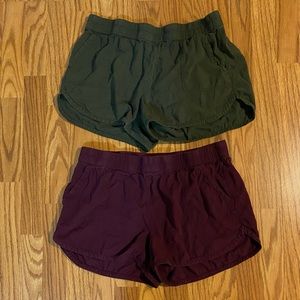 Set of 2 Light weight shorts